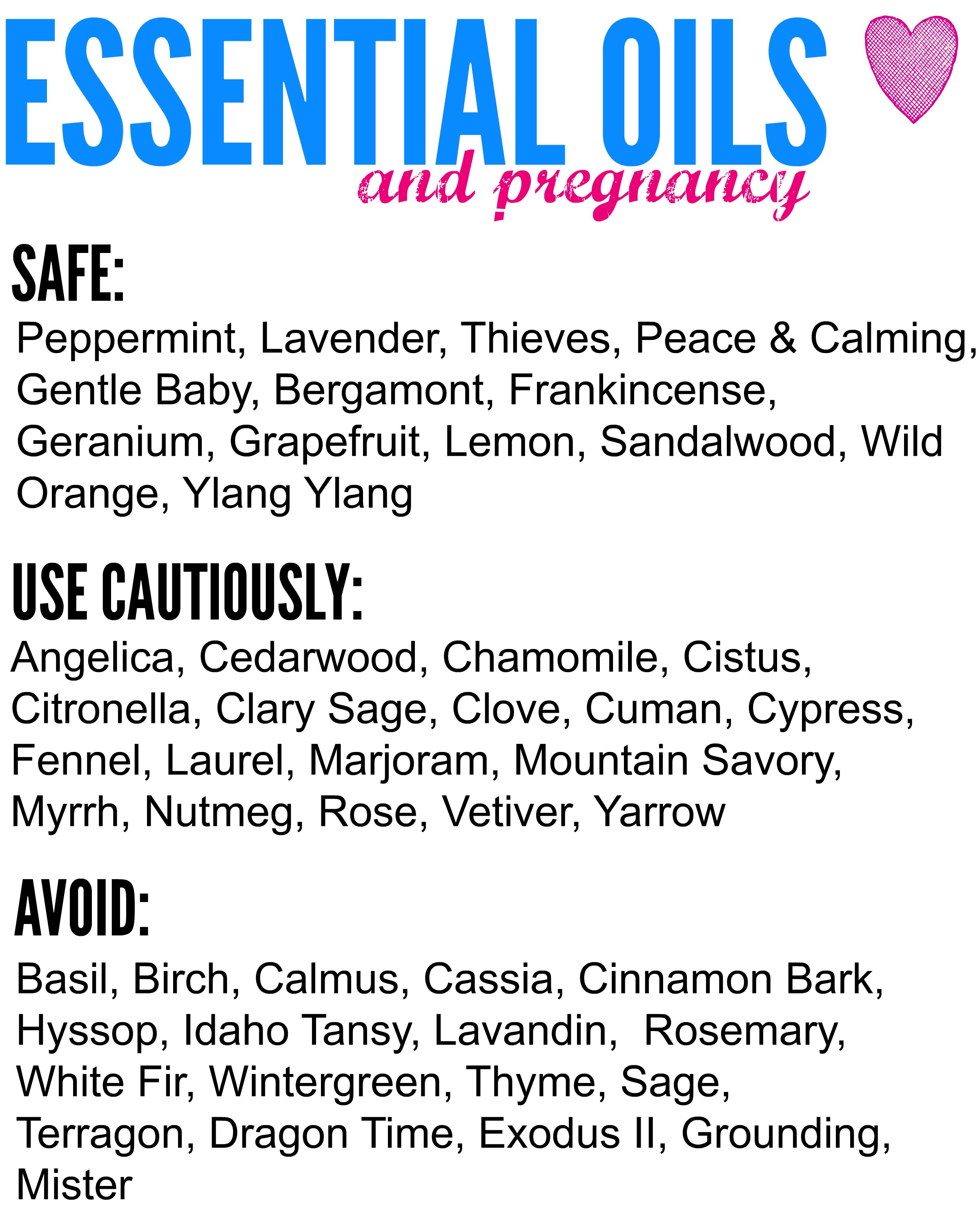Safe Essential Oils For Pregnancy